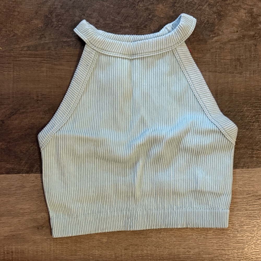 aerie Ribbed Crewneck Sweatshirt - Light blue - Picture 2 of 4